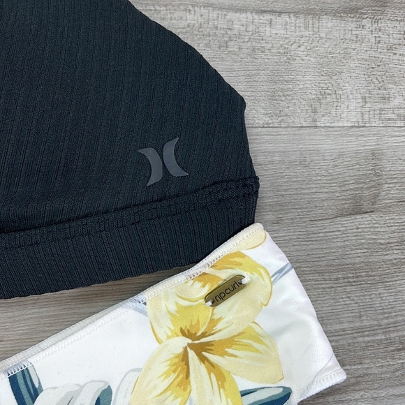 ☀️HURLEY☀️RIP CURL☀️ RIB TRIANGLE SURF TOP ANINI BEACH CHEEKY HIP BIKINI - Picture 9 of 14
